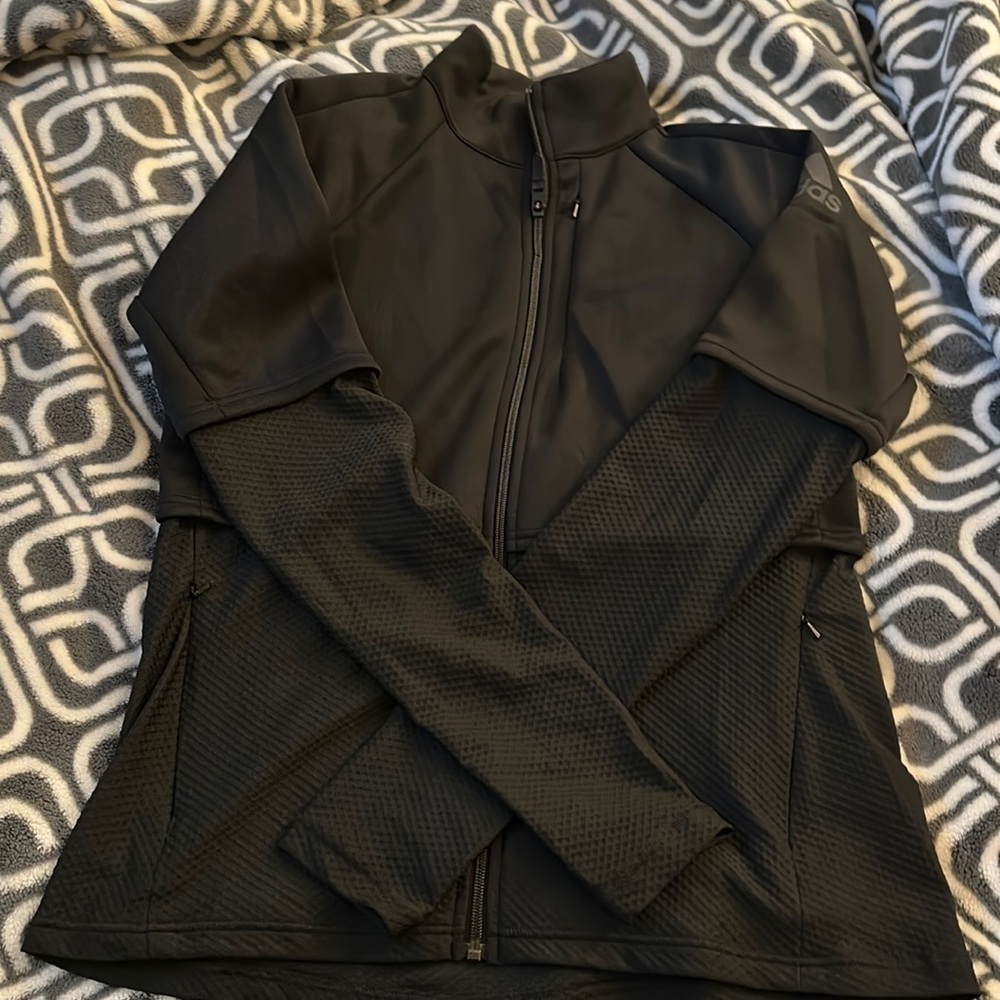 Adidas Womens Large Black Climalite Full Zip Jacket